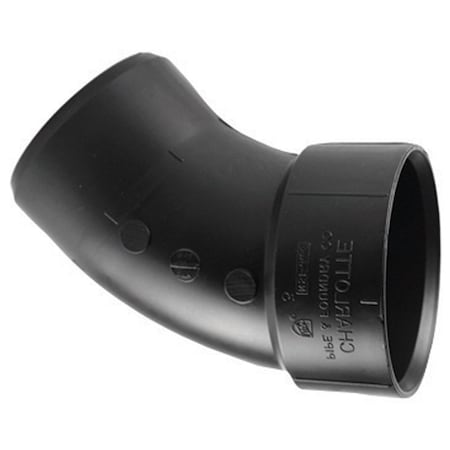 Charlotte Pipe And Foundry Charlotte Pipe 1-1/2 in. Hub X 1-1/2 in. D Spigot ABS 40 Degree Street Elbow ABS003230600